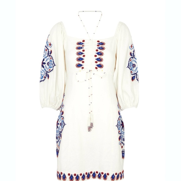 Farm Rio Embroidery Linen Mini - Picture 11 of 13